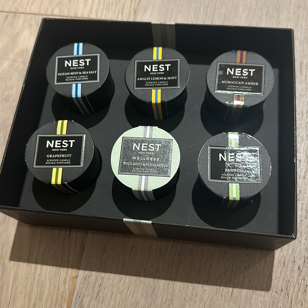 NEST NEW YORK CANDLES 6-PIECE PETITE VOTIVE SET - NEW AND UNUSED